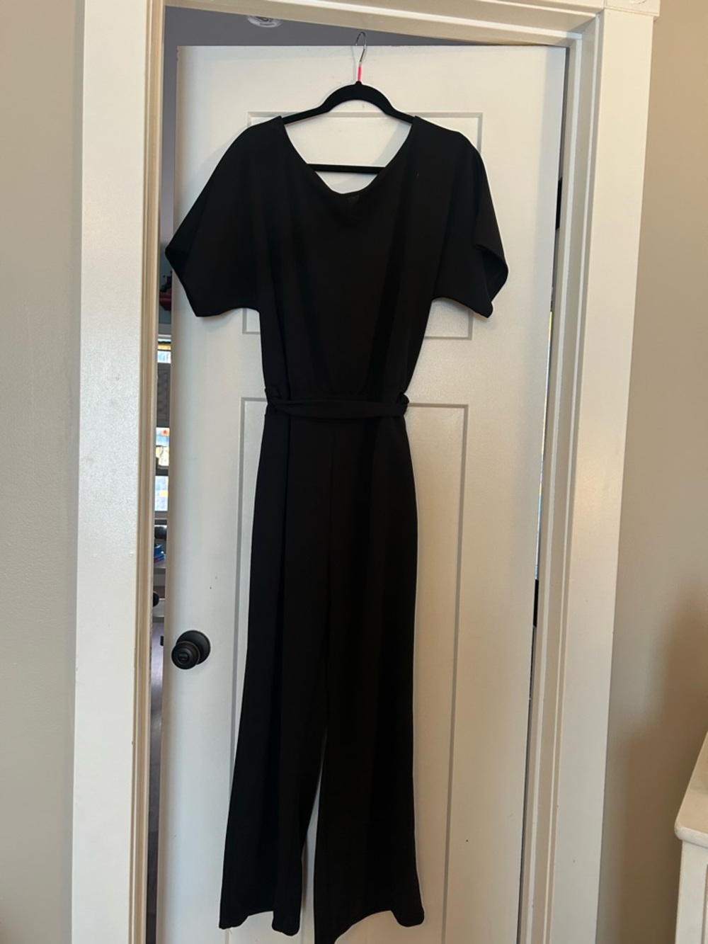 Classic Black Women’s Jumpsuit with Belt